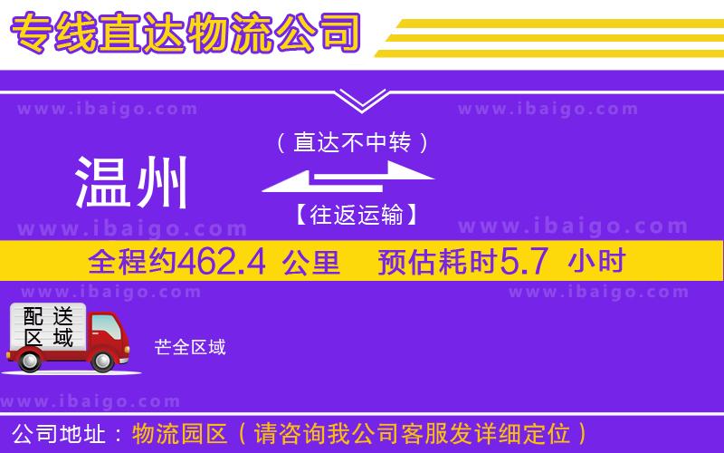 溫州到芒物流專線 溫州到芒物流專線